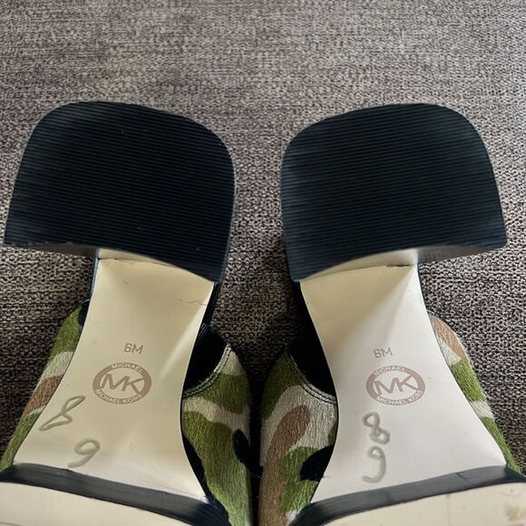 New Michael Kors Black Celeste Platform Sandals Women’s Size 6 in Smokey-Multi - Picture 14 of 15